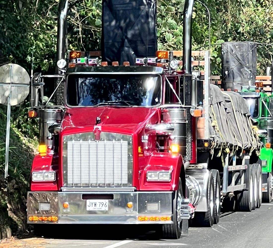 Tractocamión de TMB en ruta con carga