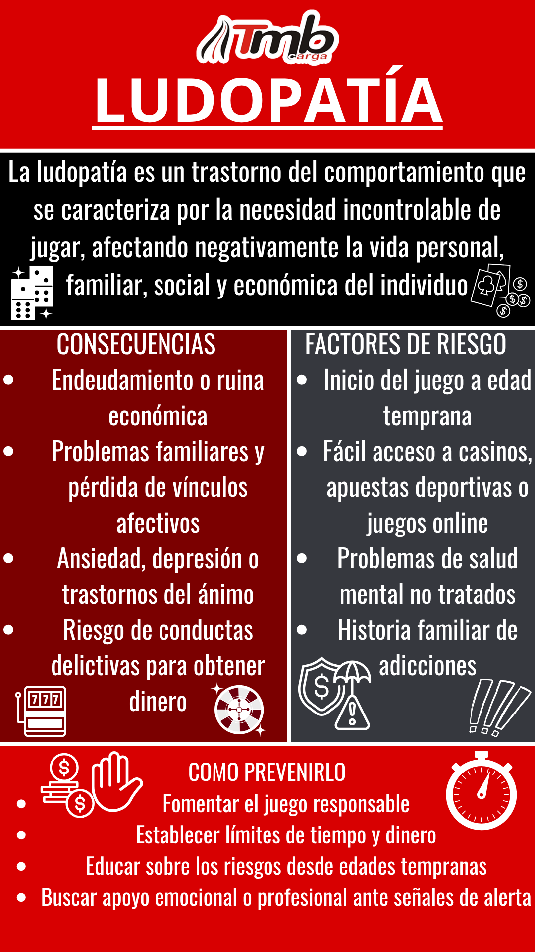 Política de prevención de la ludopatía
